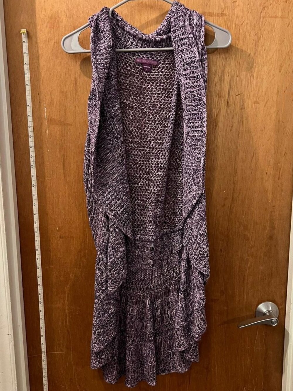 Size 1X - Beverly Drive - Purple Sweater Vest Wrap